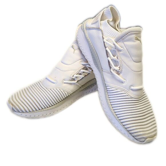PUMA Ignite men's Tsugi Jun Baroque white on white sneakers athletic shoes 12 - Picture 1 of 9